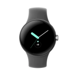 Умные часы Google Pixel Watch Wi-Fi 41mm, Silver/Charcoal (Полированный серебристый корпус, ремешок угольно-серого цвета)