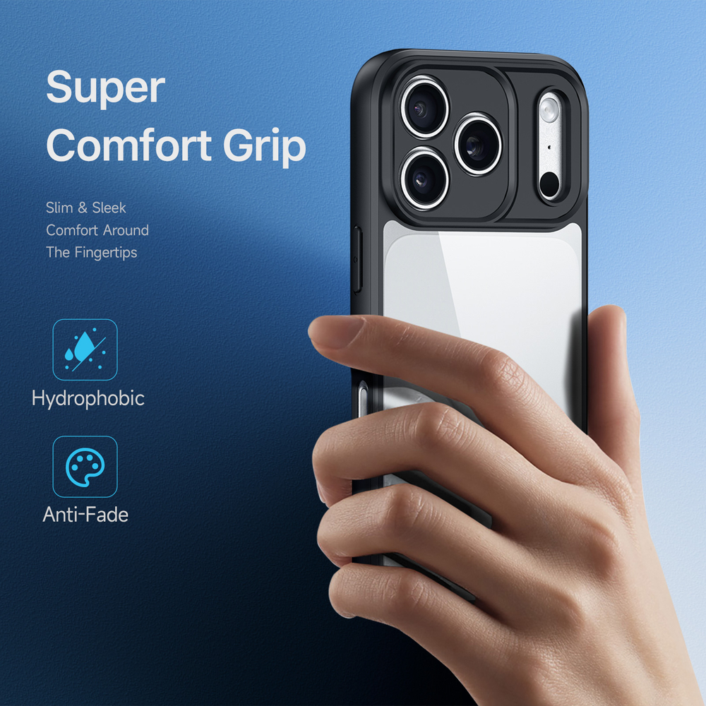 Чехол прозрачный с черными рамками для iPhone 18 Pro Max и 17 Pro Max, серия Aimo Series Case от Dux Ducis