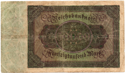 Банкнота Германия, Веймарская республика 50000 марок 1922 год