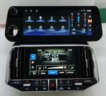 Магнитола для Toyota Land Cruiser 300 (экран климата снизу) - Kuberg KP-T1218 монитор 12.3" в стиле "LX600", Android 10, Быстрая, CarPlay, 4G SIM-слот, сенсорная ЖК-панель климата в комплекте