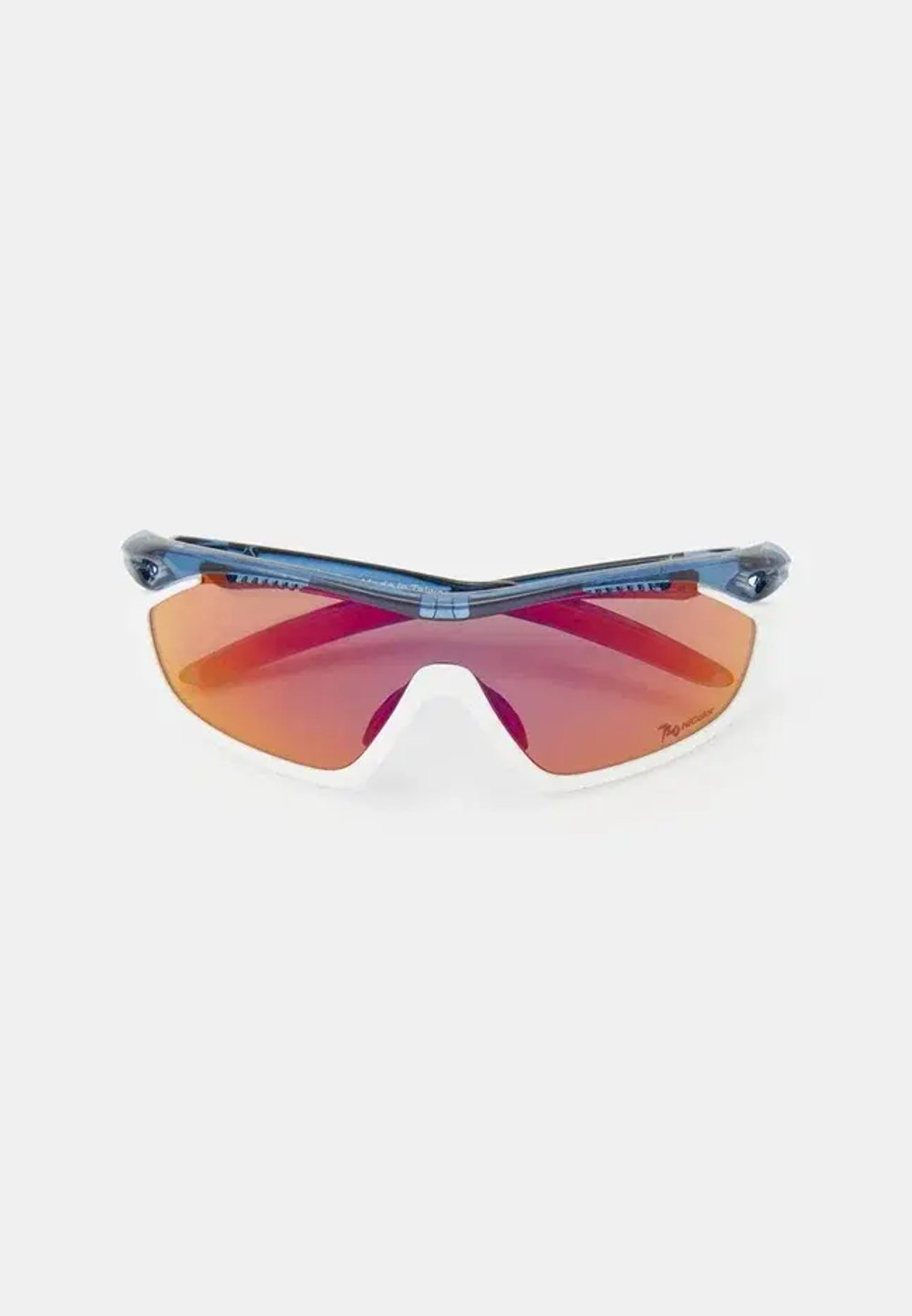 Спортивные очки с диоптриями 720armour Analog Pro / Translucent Midnight Blue Temple / Matte White Gasket / HC Red Black Lens
