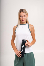 Женский топ RS Performance Tank - Mesh Court White/Court Green (232W004608/011)