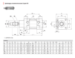 90M2A032A0050 Пневмоцилиндр Camozzi Пневматика из нержавеющей стали SS 316
