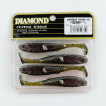 Виброхвост шумовой DIAMOND SHINER 4" (4шт/уп)