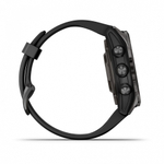 Смарт-часы Garmin EPIX Pro (Gen 2) Sapphire Edition 42 мм, титановый, угольно-серый, DLC, черный ремешок, 010-02802-15