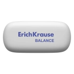 Ластик ERICH KRAUSE "Balance", 50x23x9 мм, белый, овальный