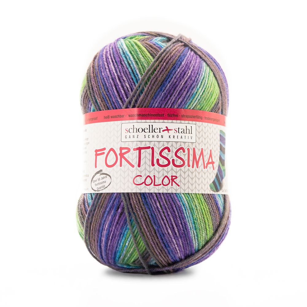 Пряжа Austermann (Аустерманн) Fortissima Socka 4-fach color / уп.5 мот. по 100 г, 420м, 90028-2497