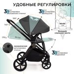 Коляска 2в1 Stella Plus Therma Dark Grey