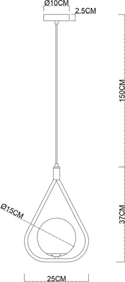 Подвесной светильник Matisse A7764SP-1BK Arte Lamp