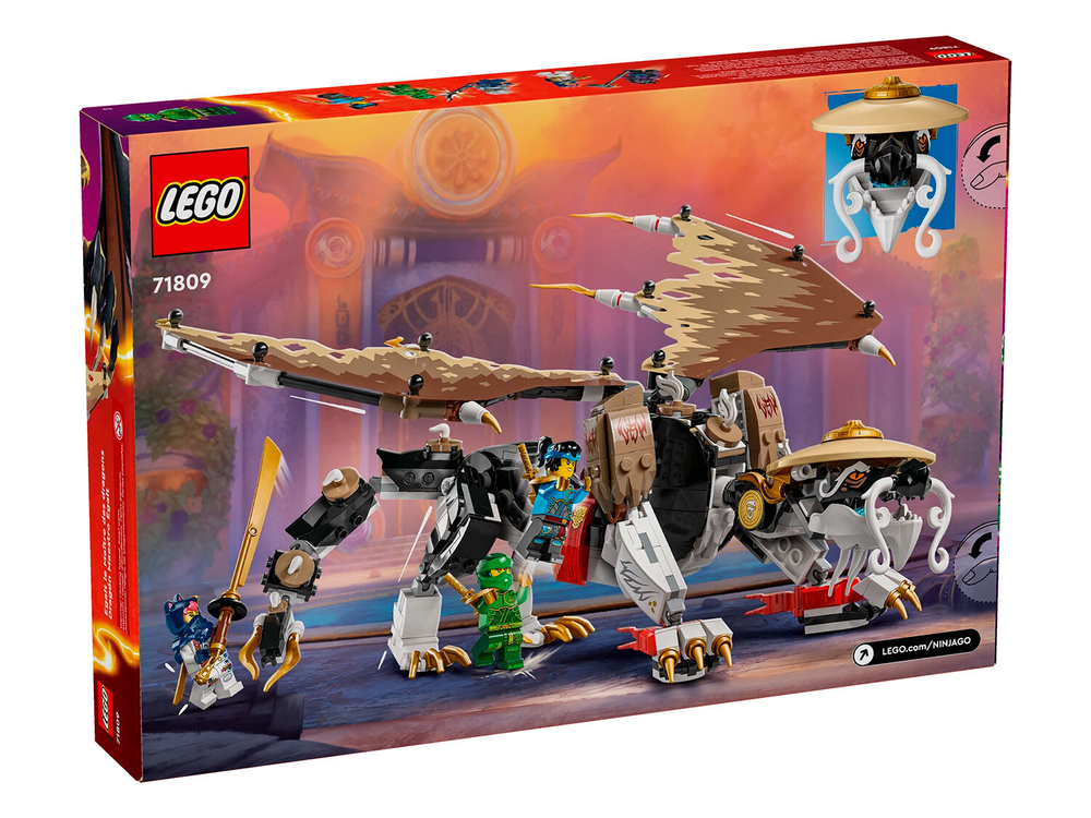 Конструктор Лего Ниндзяго Эгалт — повелитель драконов 71809 | LEGO Ninjago Egalt the Master Dragon | 532 детали 8+
