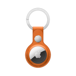 Кожаный брелок с заводным кольцом Apple Leather Key Ring для AirTag, Golden Brown (Золотистая охра)