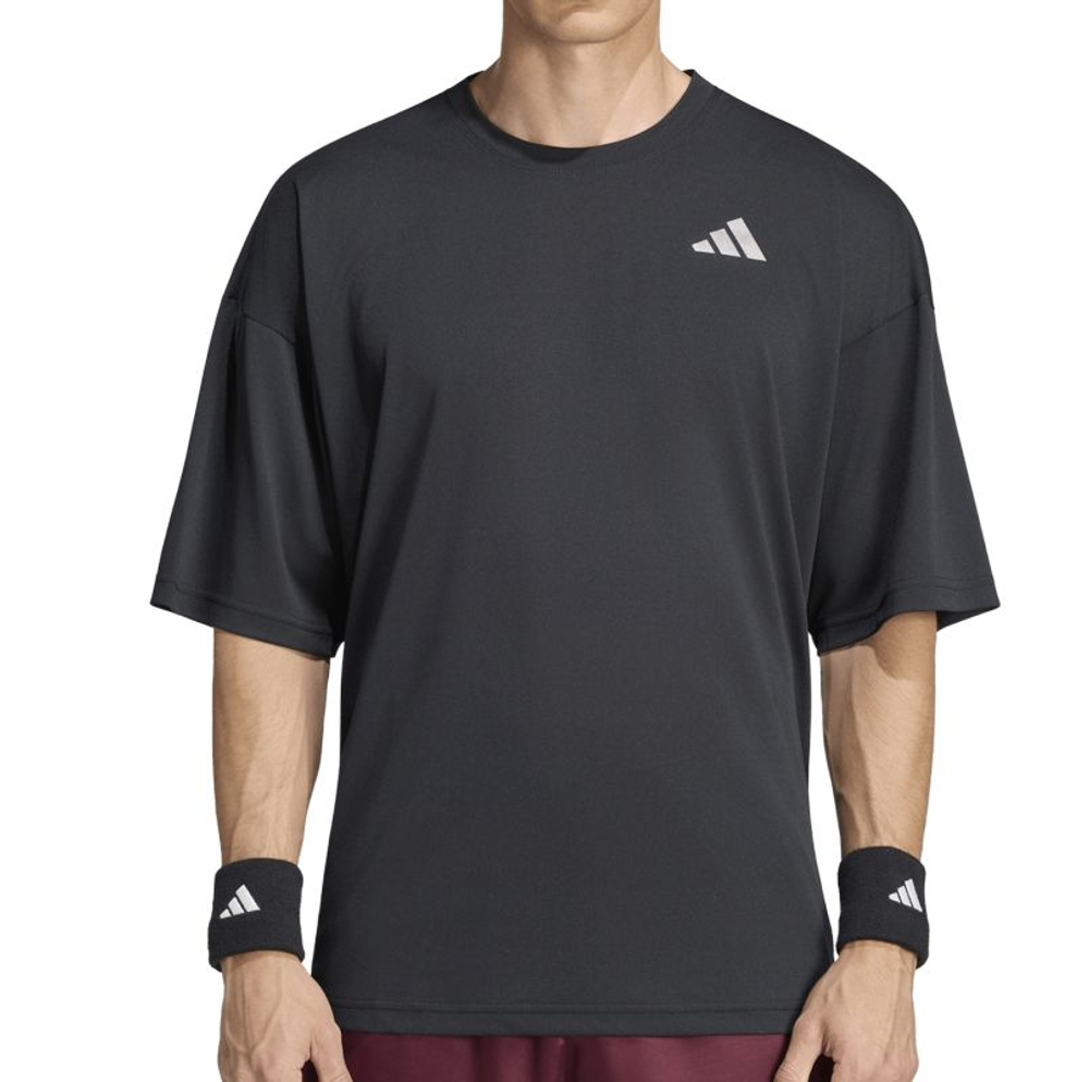 Мужская теннисная футболка Adidas Oversized - black