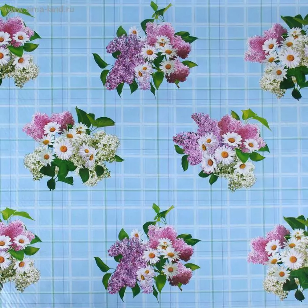Клеенка  подкладная  ПВХ  (шир.138 +/- 3см, рул. 25м) сирень