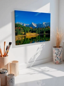 Картина на стену 40 X 50 Горное озеро осенью