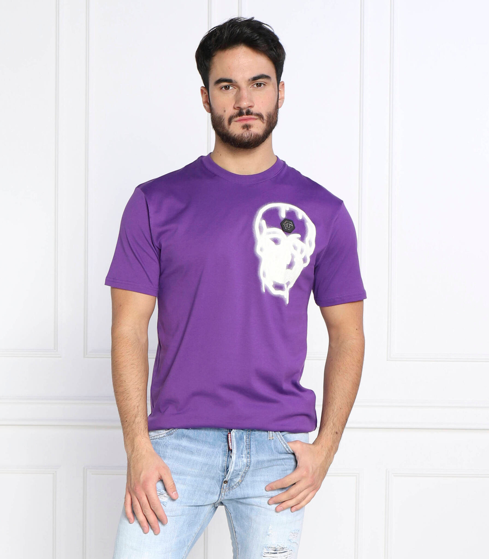 футболка Philipp Plein - фиолетовый(MTK5827 PJY002N)