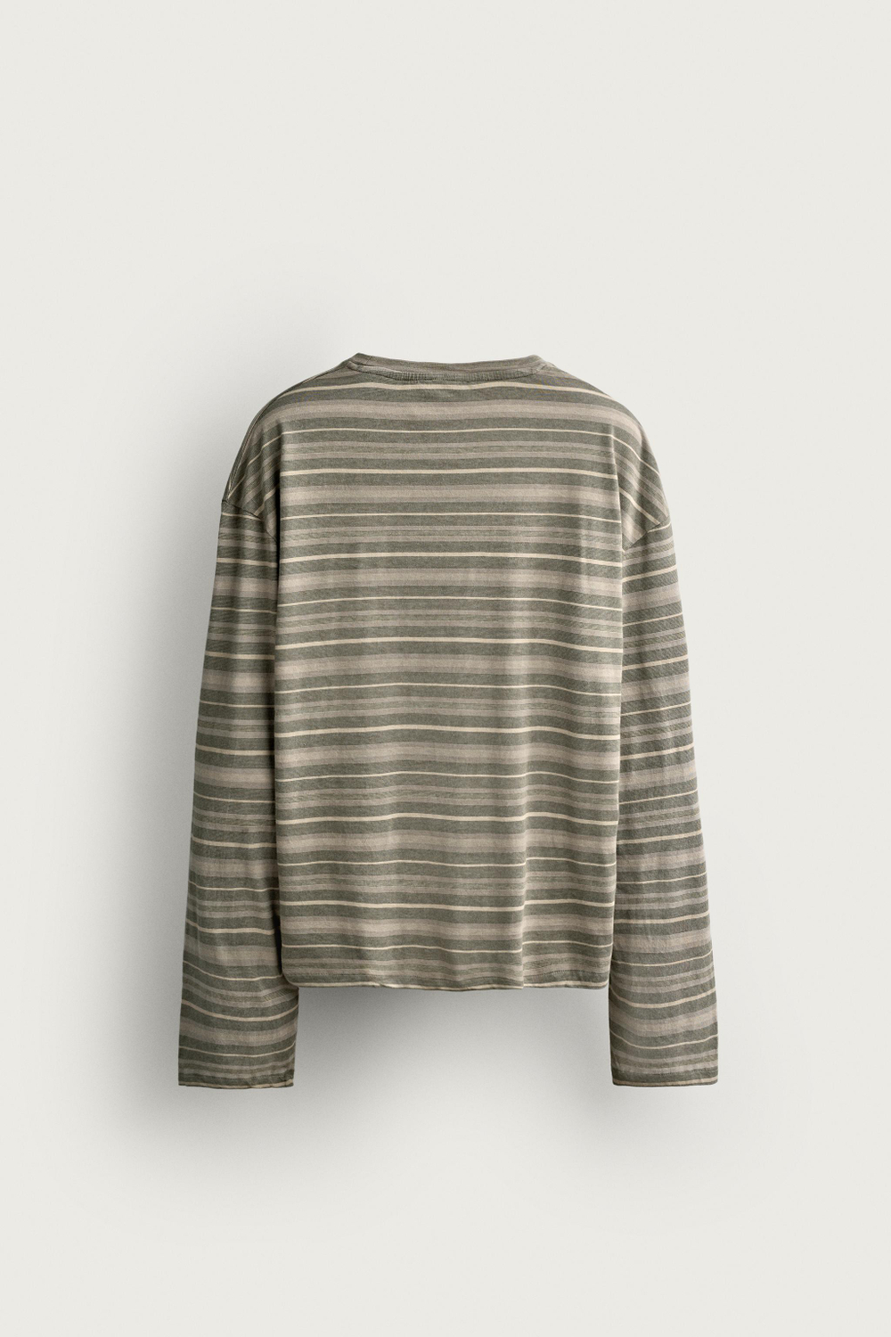 ФУТБОЛКА БОКСИ-КРОЙ ЖАККАРД В ПОЛОСКУ — ZARA