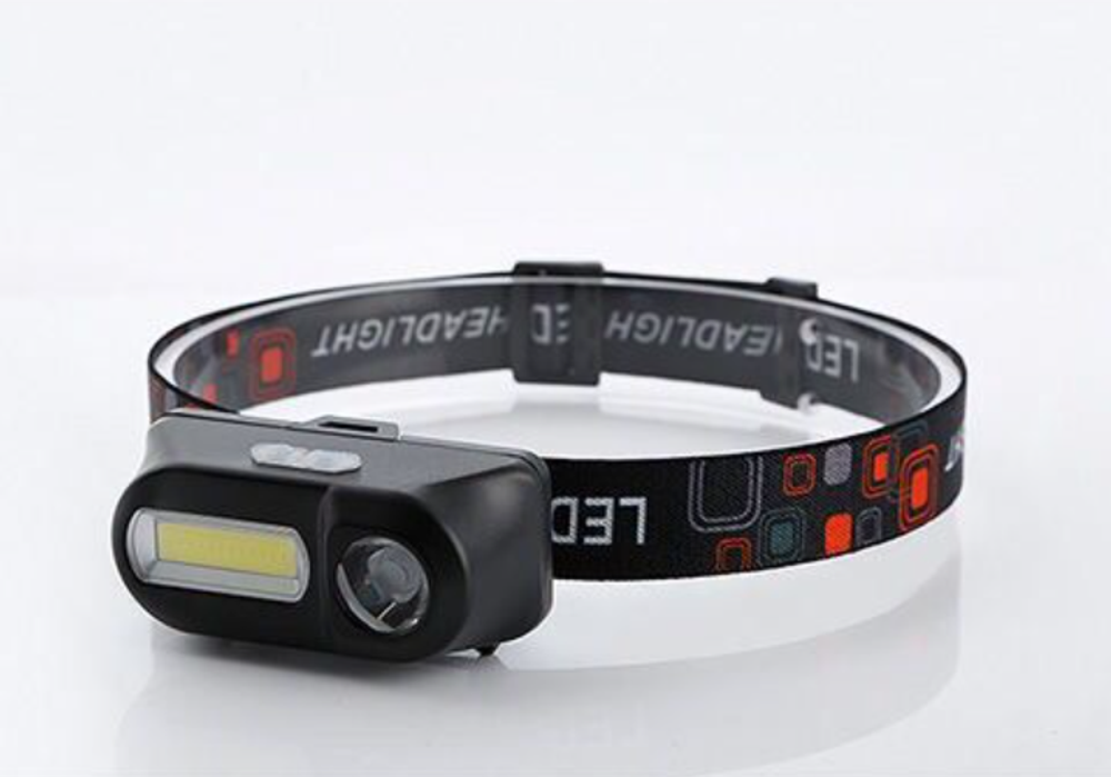 Фонарь налобный аккумуляторный (LED+COB) Q-92.