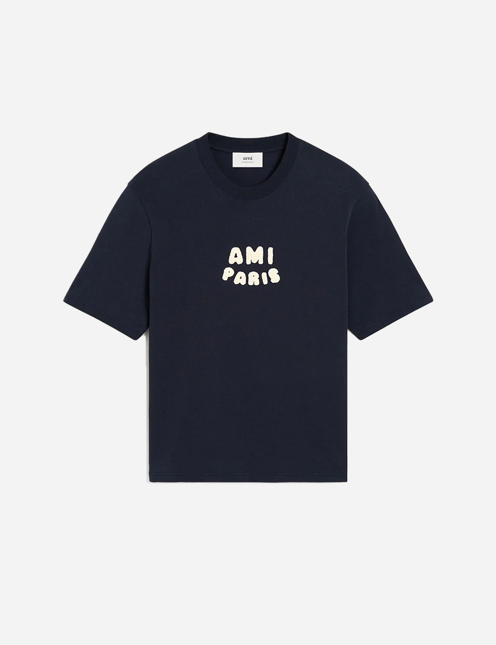 AMI PARIS Navy Patch T-Shirt (UTS075-726)