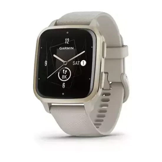 Смарт-часы Garmin Venu SQ 2 Music Edition Cream Gold Bezel with French Gray Case and Silicone Band 010-02700-12