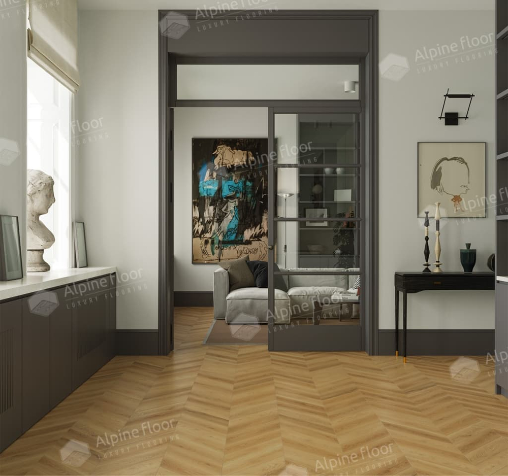 Ламинат Alpine Floor Chevron Art 12 мм Дуб Олимп 1.232 м2