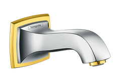 Излив на ванну Hansgrohe Metropol 13425090 хром/золото