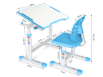Комплект ErgoKids (стол+стул) Evo-07 Ergo Blue (арт. Evo-07 Ergo BL)