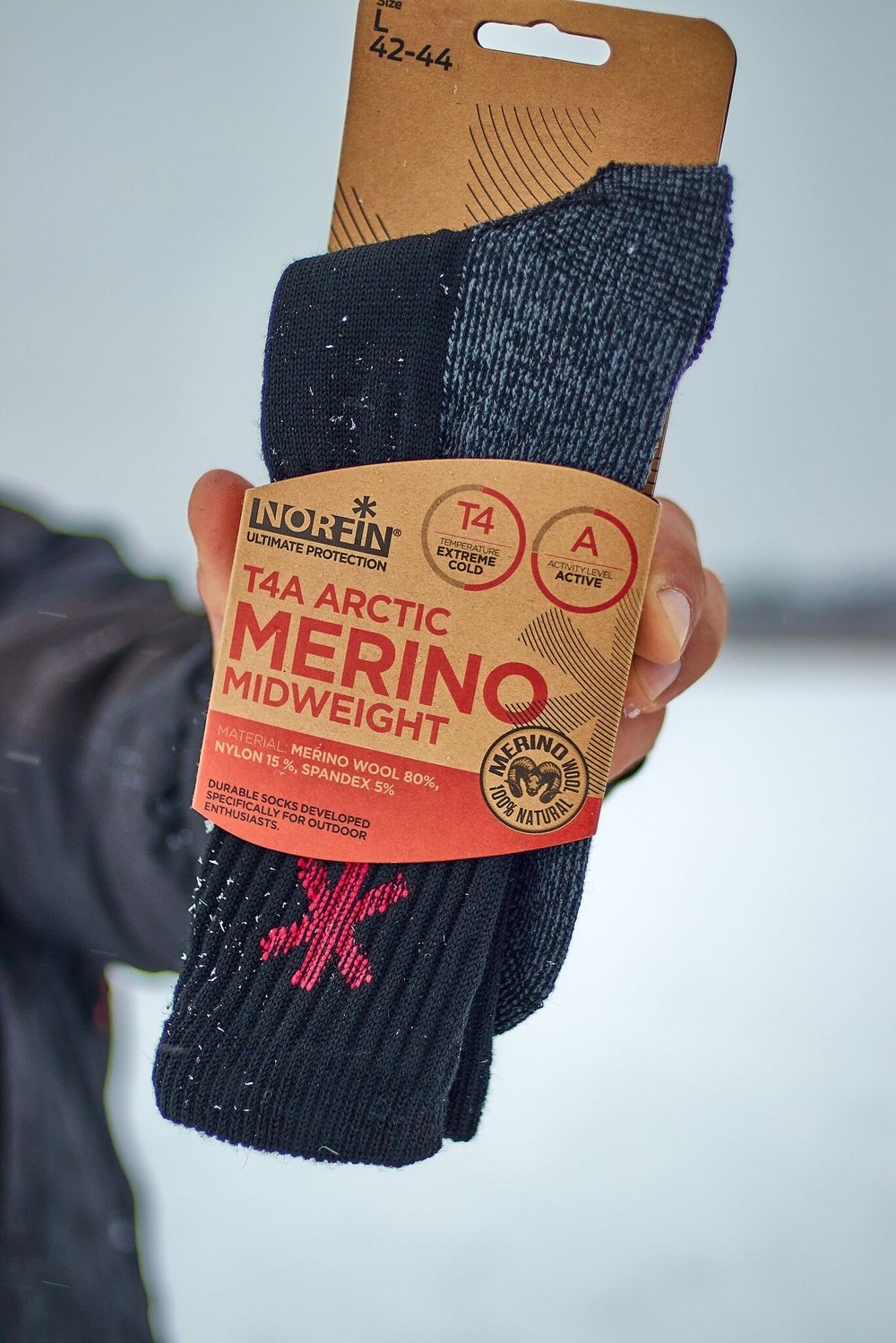 Носки Norfin T4A ARCTIC MERINO MIDWEIGHT р. (42-44) L