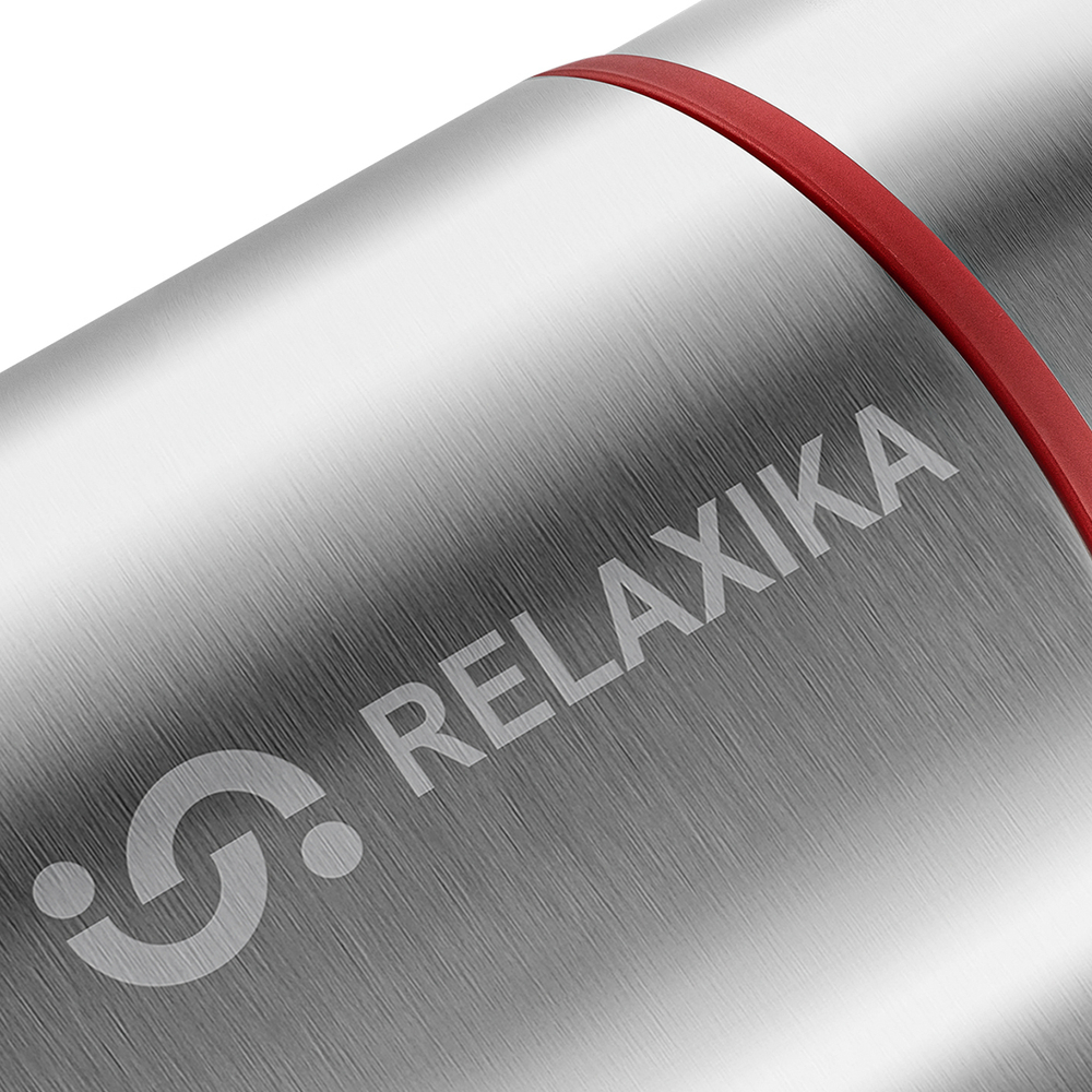 Термос для еды Relaxika 301 (1,2 литра) в термочехле, стальной