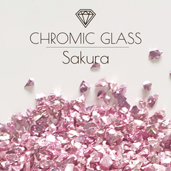 Стеклянная крошка Chromic Glass, Sakura, 100гр