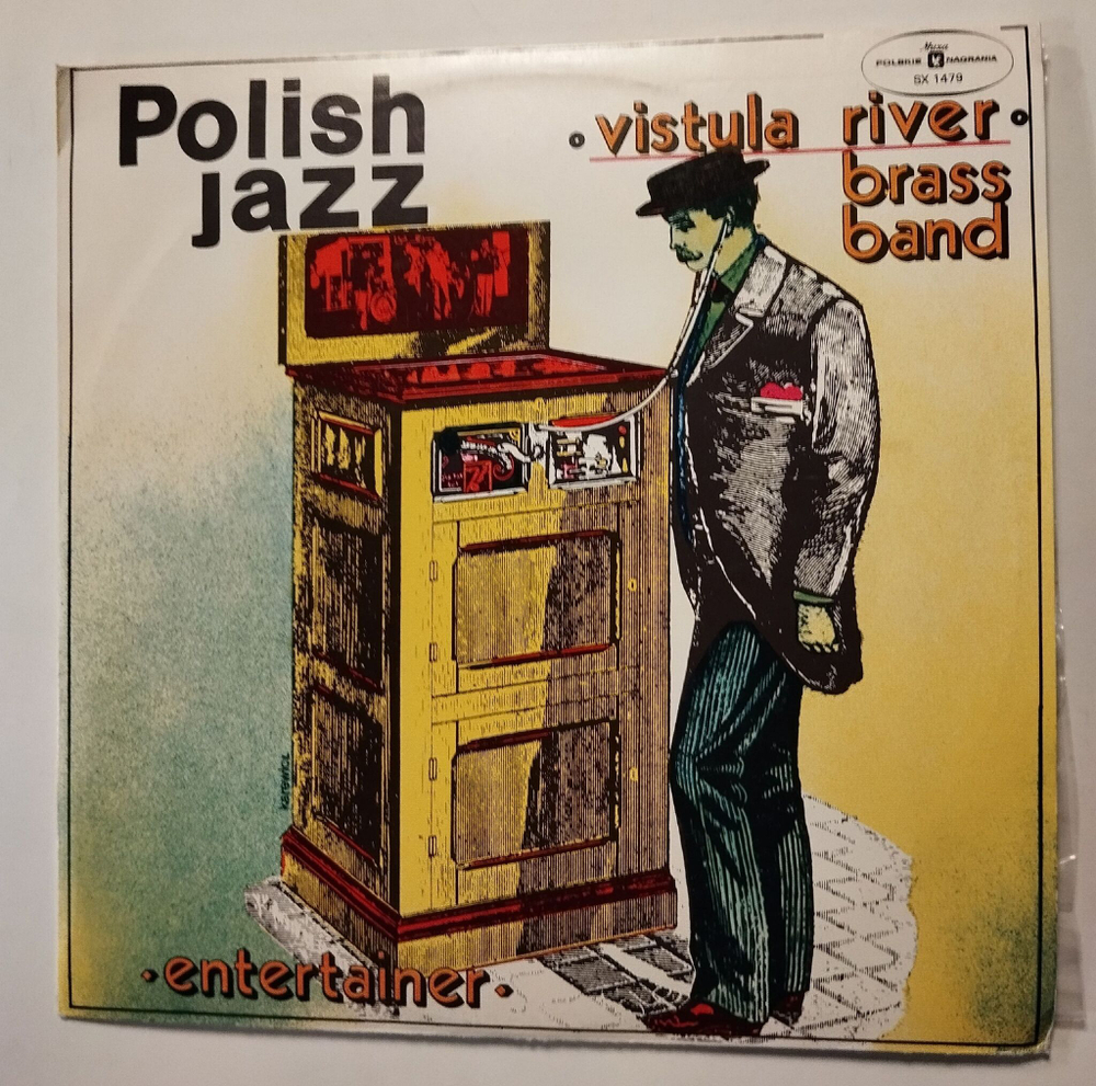 Винтажная виниловая пластинка LP Vistula River Brass Band Entertainer (Польша 1977)