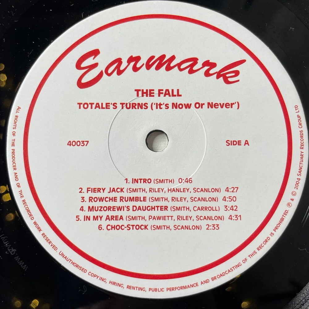 Винтажная виниловая пластинка LP The Fall Totale's Turns (It's Now Or Never) (Italy 2004)