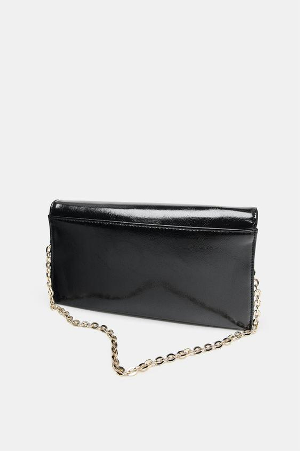 ZARA МИНИ-СУМКА С БЛЕСТЯЩЕЙ ОТДЕЛКОЙ, ЧЕРНЫЙ
