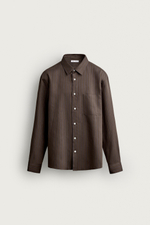 РУБАШКА СТРУЯЩЕГОСЯ КРОЯ В ПОЛОСКУ — ZARA