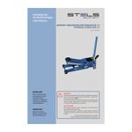 Домкрат гидравлический подкатной, быстр.подъем, 3т QUICK LIFT, 75-505 мм, проф, с педалью Stels
