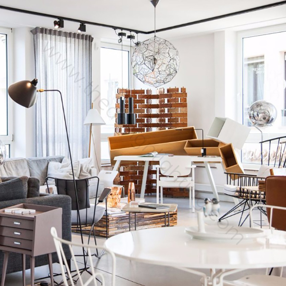 Pendant design lamp  Etch Web by Tom Dixon (Silver)