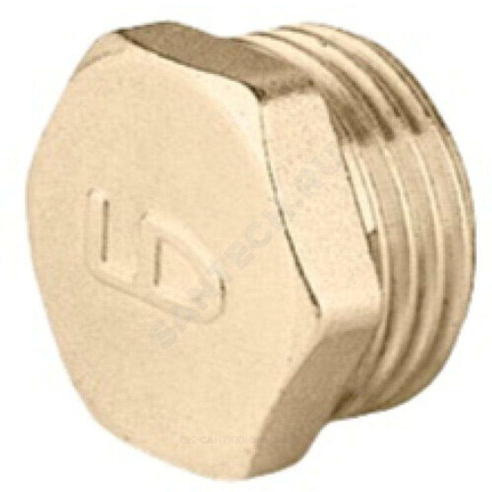 Заглушка латунь Ду 15 (1/2") НР LD LD.65.505.15