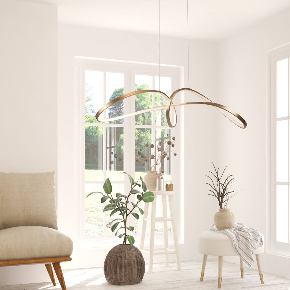 Подвесной светодиодный светильник Maytoni Curve MOD156PL-L52G4K