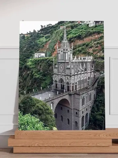 Интерьерная картина "Церковь Лас-Лахас", 50х70см 1шт.