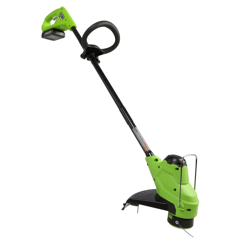 Аккумуляторный триммер Greenworks G24LT25, 2107207SA,24 V, 25 см, в комплекте с АКБ 2 Ач и ЗУ