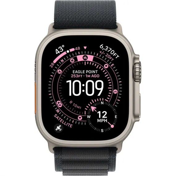 Умные часы Apple Watch Ultra 3 49 мм Natural Titanium Alpine Loop Черный Black