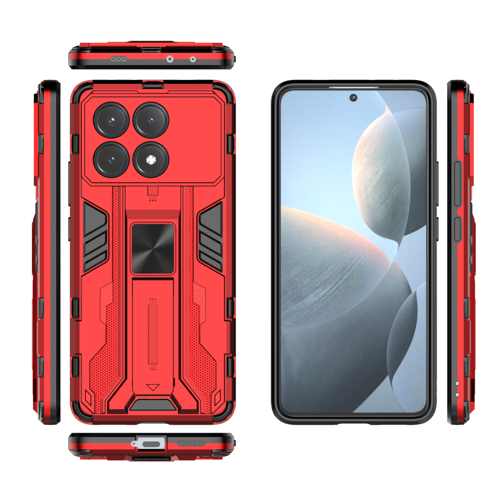 Противоударный чехол с подставкой Transformer для Poco X6 Pro