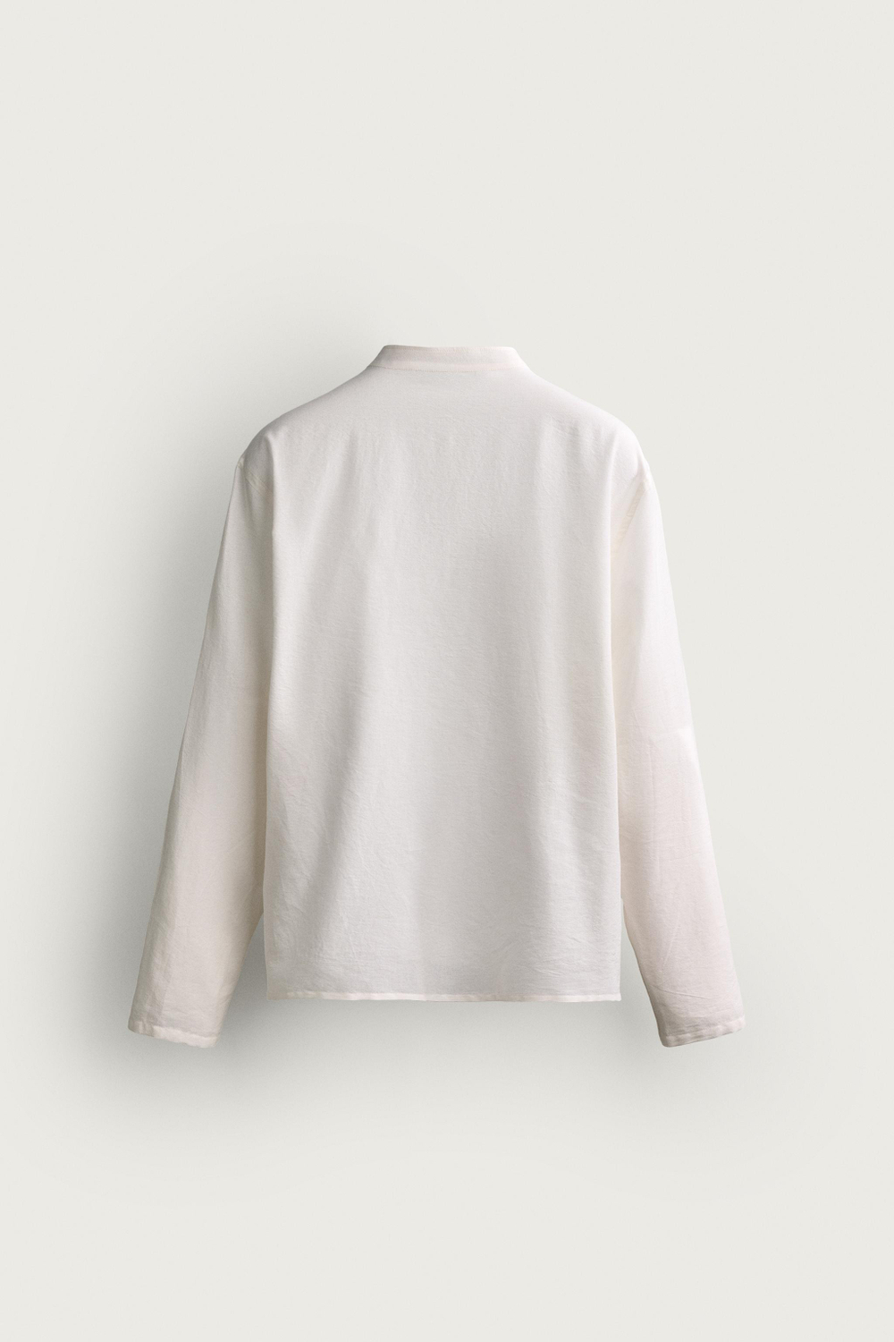 РУБАШКА RELAXED FIT ИЗ ХЛОПКА И ВИСКОЗЫ С ЗАВЯЗКАМИ — ZARA