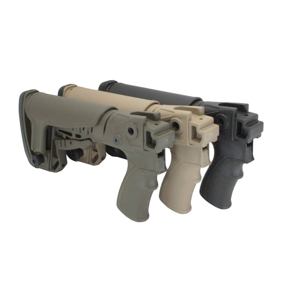 Телескопический приклад на Сайгу 12, DLG Tactical. Черный