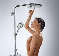 Raindance Select S 240 2jet Showerpipe, ½’, белый/хром 27129400