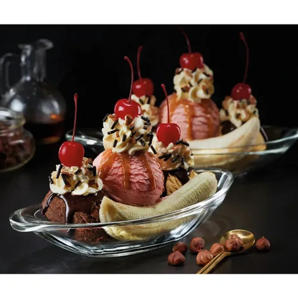 Креманка 310 мл "Banana Split" 24*10 см h3 см стекло Ocean [6]