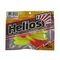 Твистер Helios Hybrid 3,15"/8,0 см Acid lemon & Red 7шт. (HS-14-029)