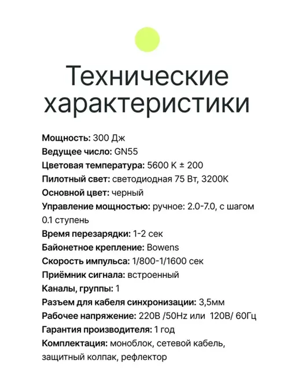 Вспышка студийная Raylab Axio III RX-300