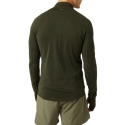 Мужская теннисная футболка с длинным рукавом Björn Borg Midlayer Half Zip - rosin