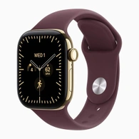 Умные часы Apple Watch Series 12 42mm Cellular Radiant Gold Titanium Burgundy Sport Band M/L
