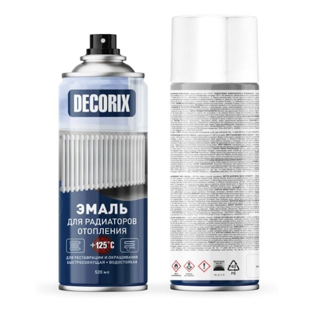 Эмаль аэроз. DECORIX акрил. д/радиаторов бел.мат. 520мл 0105-24 DX Эмаль аэроз. DECORIX акрил. д/радиаторов бел.мат. 520мл 0105-24 DX
